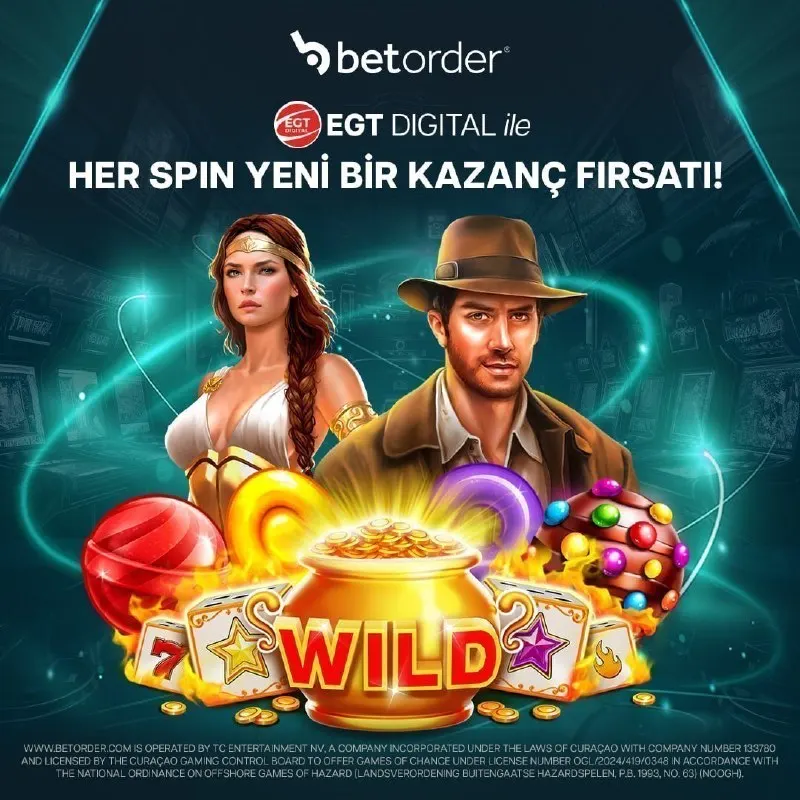 Betorder Telegram: 🎰 Her Spin Yeni Bir Kazanç Fırsatı! Betorder ile heyecan dorukta! EGT Digital…
