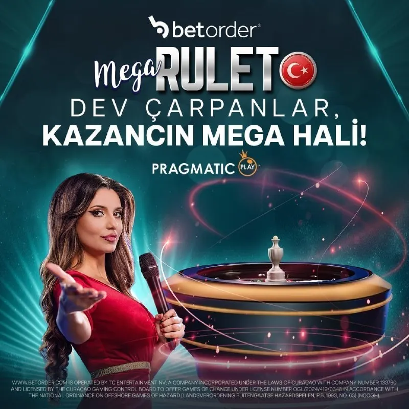 Betorder Telegram: Turkish Mega Roulette – Mega Çarpanların Adresi! 🇹🇷🔥 Pragmatic Play’in sevilen…