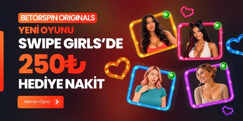 Betorspin Telegram: 🎁🎁🎁🎁🎁 🤩 Yepyeni Swipe Girls'de Kaydır, Eşleş, Kazan! 🔥 Kısmetin Tinder’da…