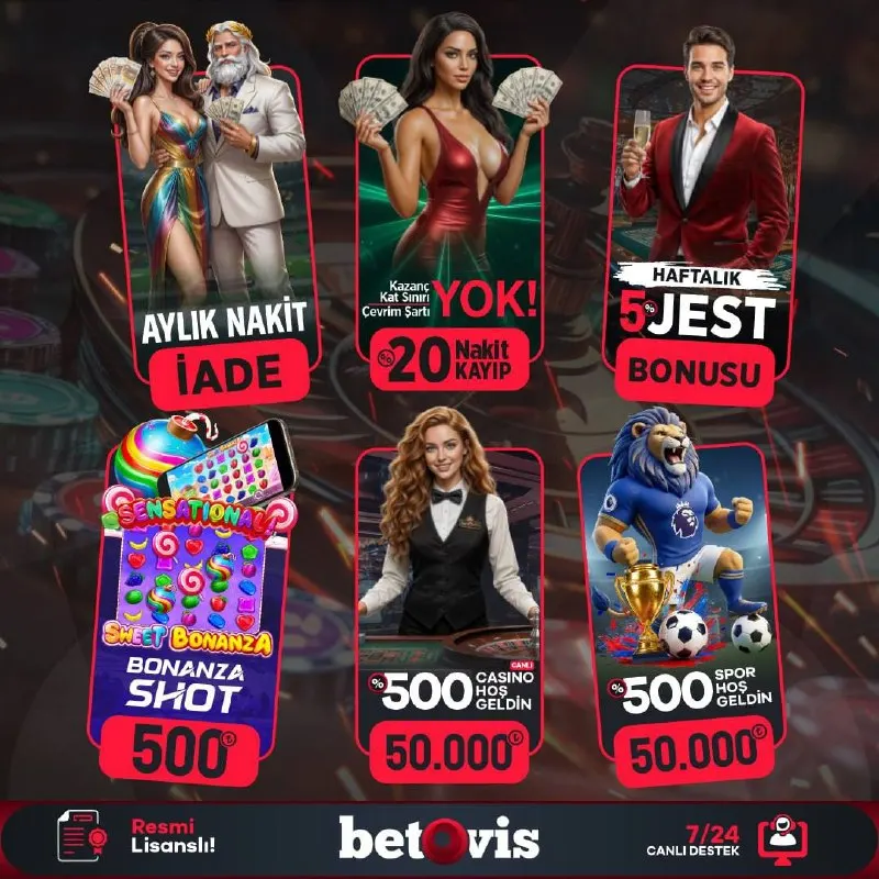 Betovis Telegram: 💎 🫠🤗😸' DE ÖZEL BONUS SERİSİ 💎 ⚡️ Aylık Nakit İade 💵 Kazanç - Kat Sınırı…