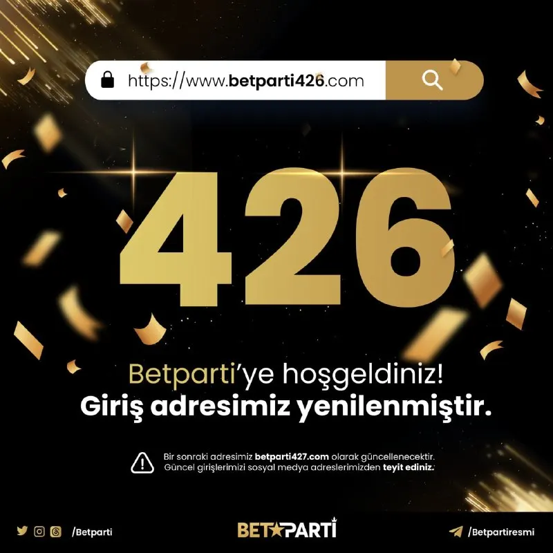 Betparti Telegram: 📢 Güncel giriş adresimiz betparti426.com olarak yenilenmiştir! ✅ Her zaman…