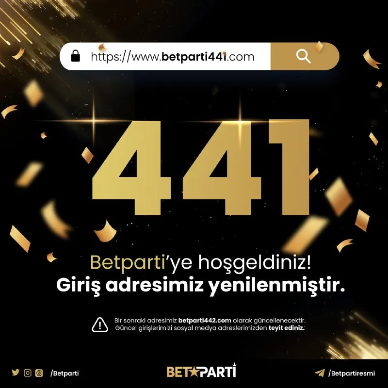 Betparti Telegram: 📢 Güncel giriş adresimiz betparti441.com olarak yenilenmiştir! ✅ Her zaman…