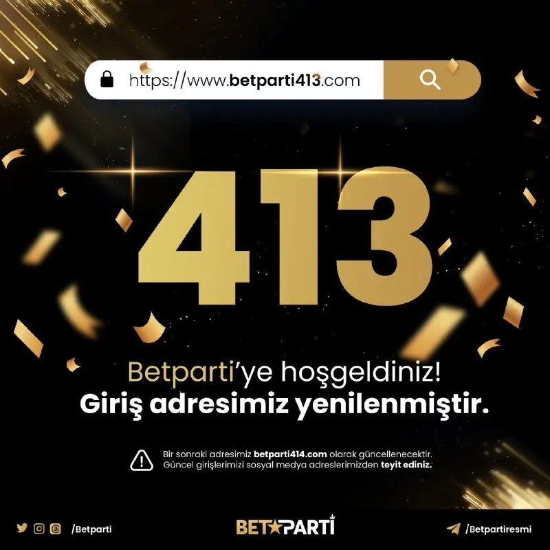 Betparti Telegram: 📢 Güncel giriş adresimiz betparti413.com olarak yenilenmiştir! ✅ Her zaman…
