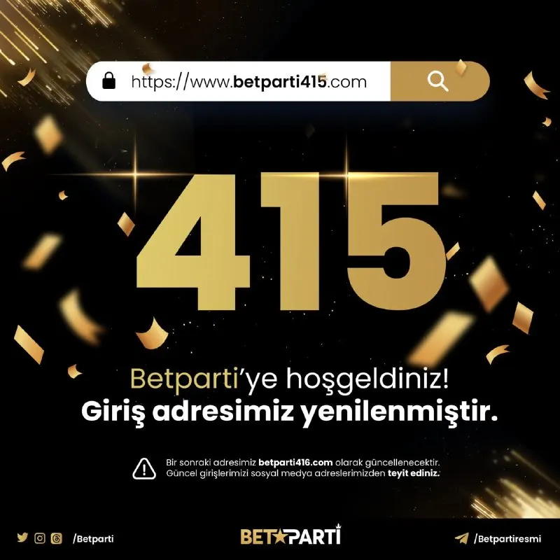 Betparti Telegram: 📢 Güncel giriş adresimiz betparti415.com olarak yenilenmiştir! ✅ Her zaman…