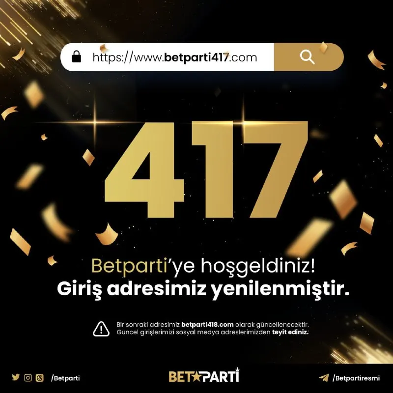 Betparti Telegram: 📢 Güncel giriş adresimiz betparti417.com olarak yenilenmiştir! ✅ Her zaman…