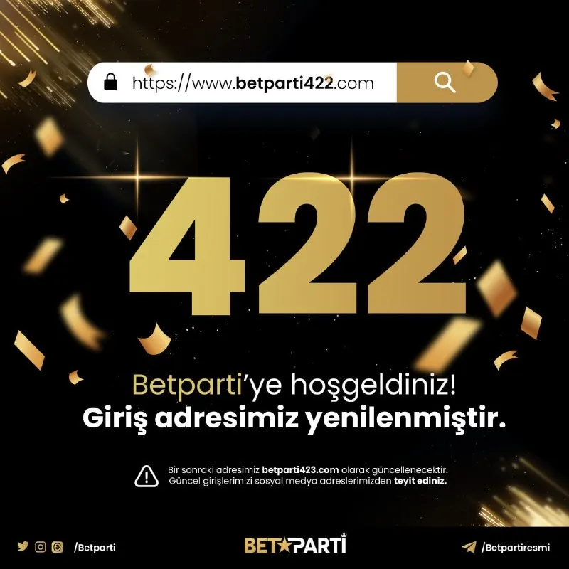 Betparti Telegram: 📢 Güncel giriş adresimiz betparti422.com olarak yenilenmiştir! ✅ Her zaman…