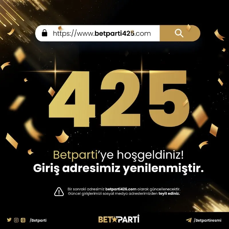 Betparti Telegram: 📢 Güncel giriş adresimiz betparti425.com olarak yenilenmiştir! ✅ Her zaman…