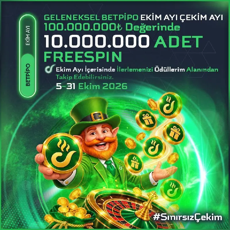 Betpipo Telegram: 💚Geleneksel Betpipo'da 100.000.000₺ Değerinde Ödül Devam Ediyor! 🎁 10.000.000…