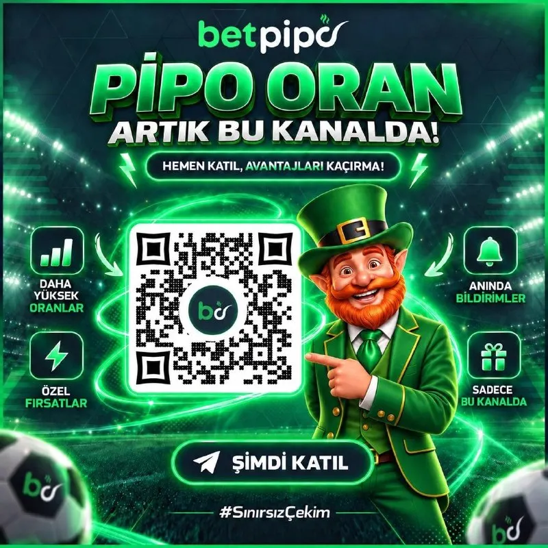 Betpipo Telegram: Pipo Oran artık tek kanalda! 🟢⚡ 🚀 Daha Yüksek Kazançlar 🔥 Daha Yüksek Oranlar 🔔…