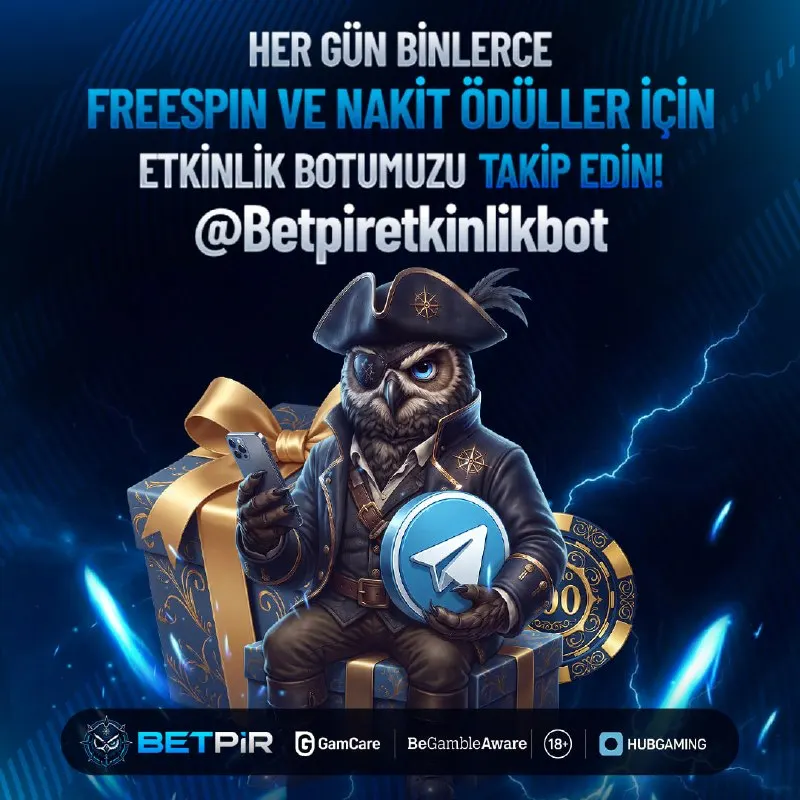 Betpir Telegram: ⚡️ HER GÜN BİNLERCE FREESPİN FIRSATINI KAÇIRMA ! ⚡️ ⚡️ #Betpir'in özel…