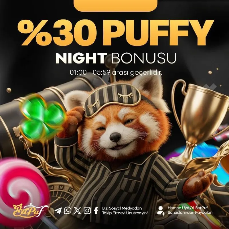 Betpuf Telegram: 🔡🔡🔡🔡🔡 🟡🟡🟡🟡🟡 🔡🔡🔡🔡🔡🔡 🌙 GECE SENİN, BONUS SENİN! 🦊 %30 PUFFY NIGHT BONUSU seni…