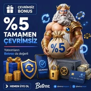 Betroz Telegram: 🔥 %5 Sınırsız Bonus Fırsatı Seni Bekliyor! 💵Minimum yatırım sadece 1.000₺…