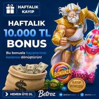 Betroz Telegram: 🔖BETROZ'DA 10.000₺ HAFTALIK KAYIP BONUSU Haftalık kayıp bonusu; kaybı olan…