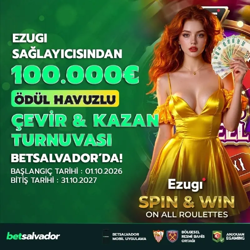 Betsalvador Telegram: 🏆 100.000 € ÖDÜL HAVUZU! 🏆 💎 BETSALVADOR EZUGI ÇEVİR VE KAZAN TURNUVASI AKTİF!…