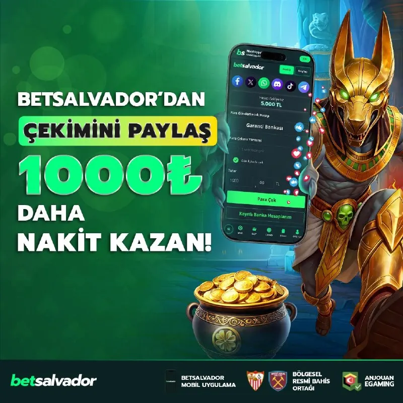 Betsalvador Telegram: 💰 Çekimini Paylaş 1000₺ Daha Nakit Kazan! 💰 🤳 Salvador'dan Gerçekleştirdiğin…