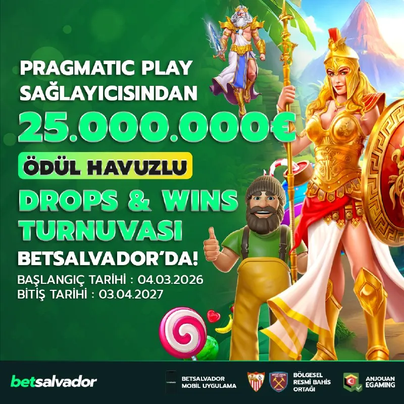Betsalvador Telegram: 🏆 25.000.000,00 € ÖDÜL HAVUZU!🏆 💎 BETSALVADOR PRAGMATIC PLAY TURNUVASI AKTİF!…