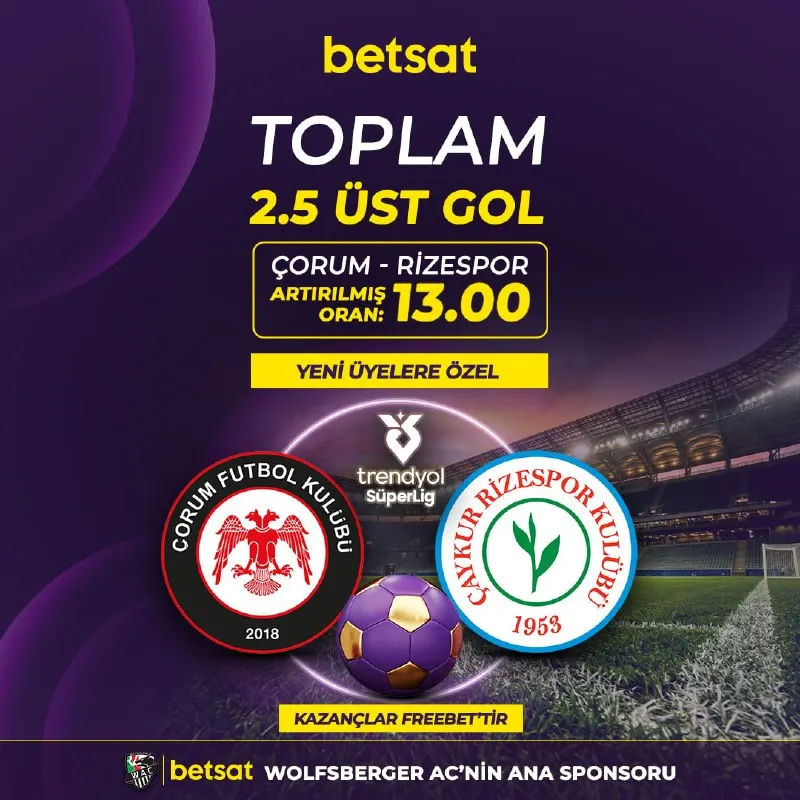Betsat Telegram: 💜 YENİ ÜYELERE ÖZEL ARTIRILMIŞ ORAN 💜 🚀🚀 Betsat'ta avantajlı oranlarla oyna! ⚽️…
