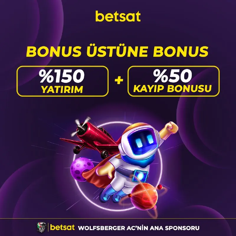 Betsat Telegram: 💜💜 CRASH OYUNLARINDA ÇİFTE BONUS! 🪄 Betsat’ta Crash heyecanına bonus üstüne…