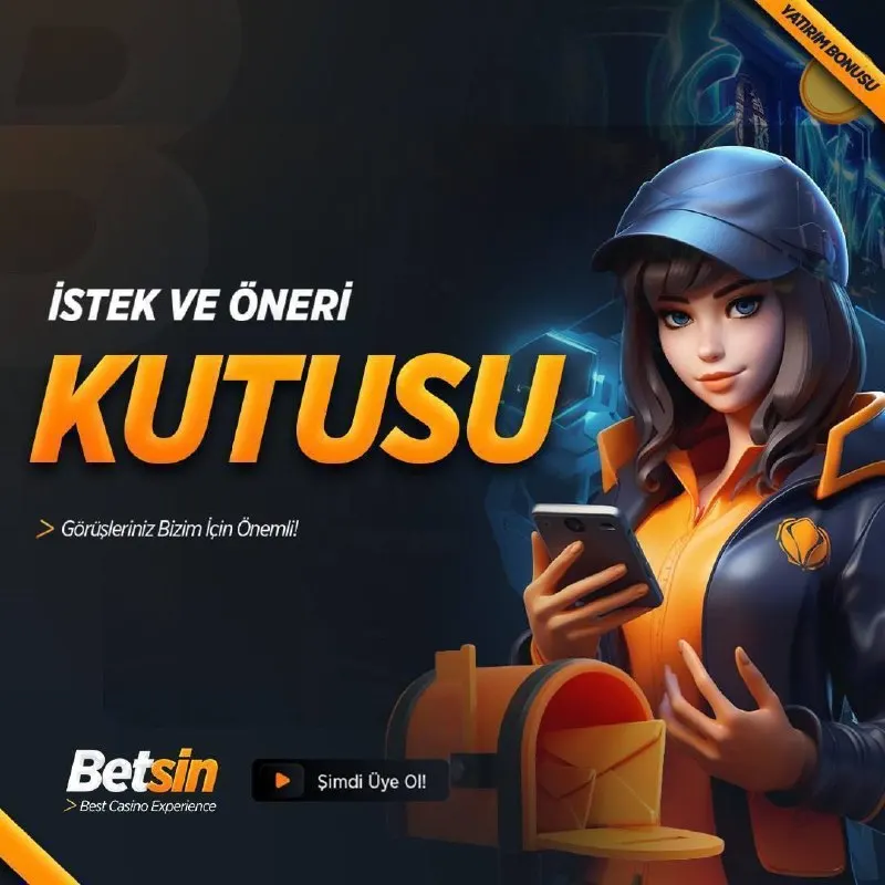 Betsin Telegram: ❤️ Betsin’de İstek ve Öneri Kutusu seni bekliyor! 💬 Görüşlerin bizim için…