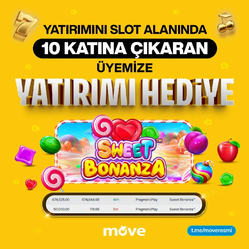 Betsmove Telegram: Slot Alanında Yatırımını 10 Katı Yapana, Yatırımını Hediye Ediyoruz‼️ 🎰 50.000₺…