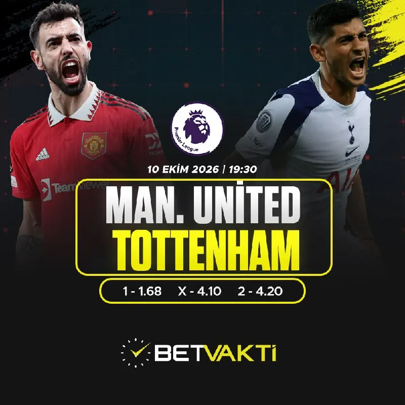 Betvakti Telegram: 🔥 Ada futbolunun ağır randevusu 🏆 Premier Lig | 6. Hafta ⏰ 19:30 United…