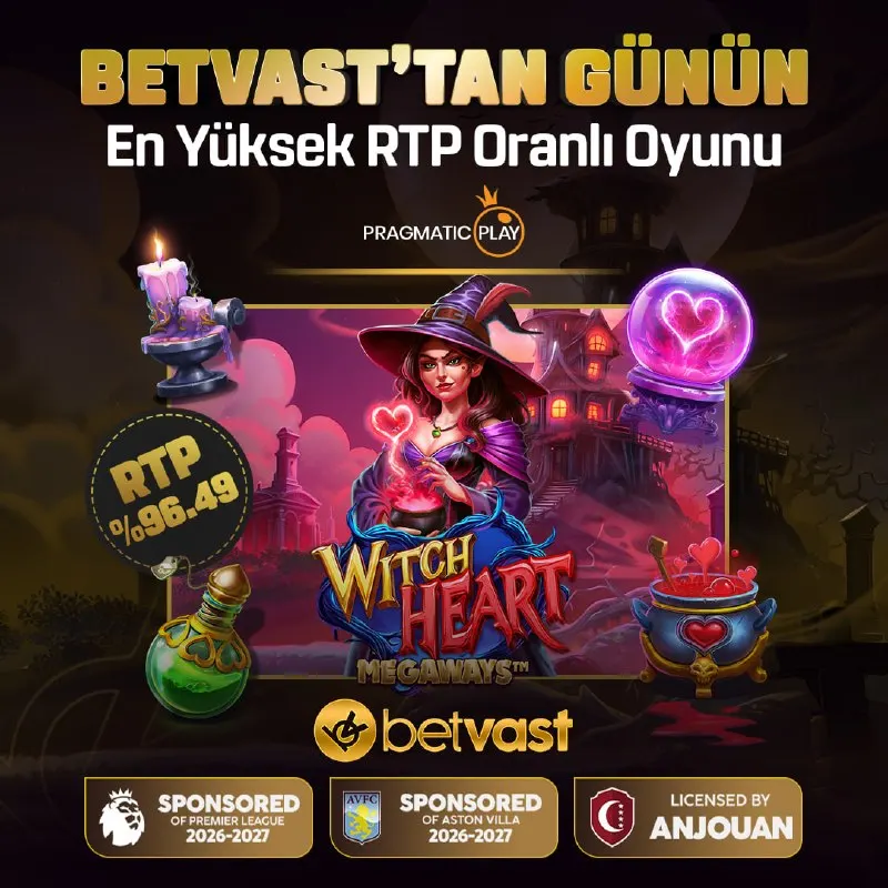 Betvast Telegram: 😀😃😄😆😦🤕😪😐🤑🫨 🔥 Cadıların büyülü dünyasına adım at ve sihirli iksirlerle kazancını…