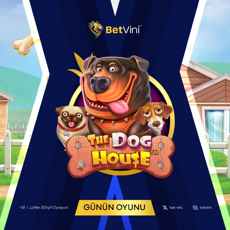 Betvini Telegram: 🐶🎰 Bugünün şansını patiler belirliyor! BetVini ile 🦴 The Dog House’ta büyük…