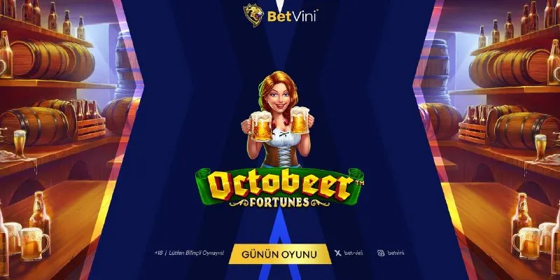 Betvini Telegram: ✨ Günün Oyunu: OCTOBEER FORTUNES👑 💫 Süper Scatter ile kazanmaya hazır mısın? 🎰…