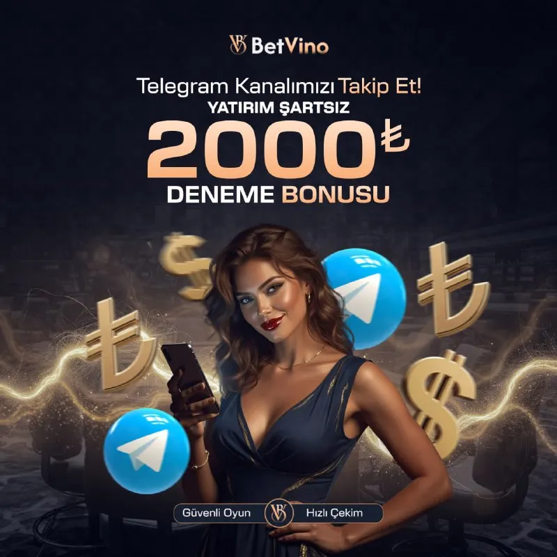 Betvino Telegram: 🦾 BetVino’yu denemek için en doğru an! 🤑2000₺ deneme bonusu BetVino’dan…