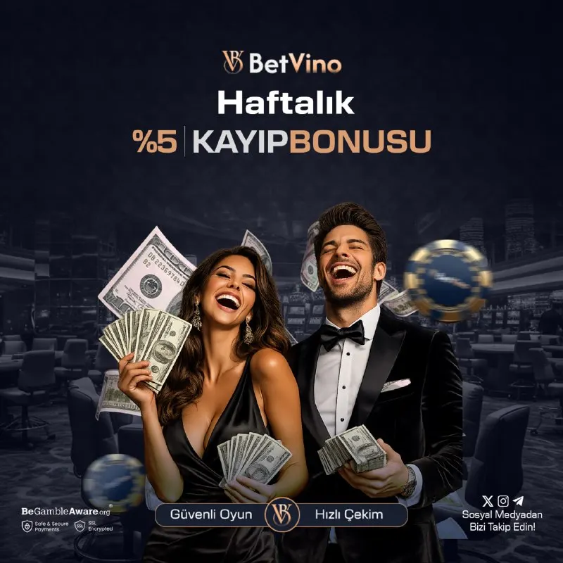 Betvino Telegram: 💕 BetVino’da Haftalık Kaybına Telafi Fırsatı! 😀 %5 Kayıp Bonusu ile haftalık…