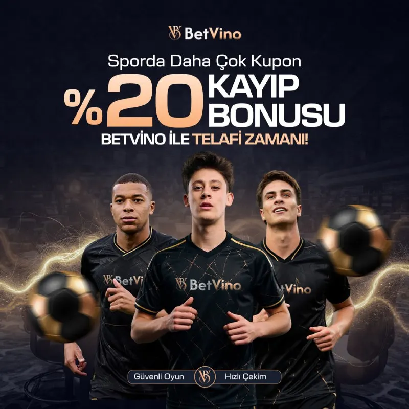 Betvino Telegram: 🦾 Sporda heyecan hız kesmeden devam ediyor. 😊 %20 kayıp bonusuyla avantajı…