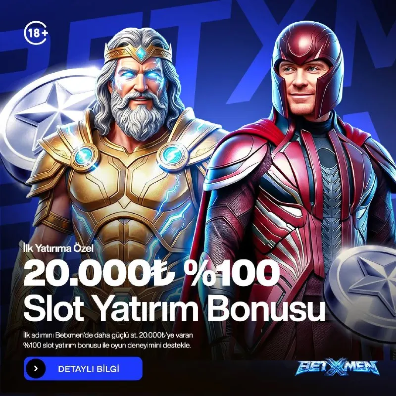 Betxmen Telegram: 👑XMEN 20.000₺ %100 SLOT YATIRIM BONUSU ✅20.000₺ Yatır Kazanmaya 40.000₺ İle…