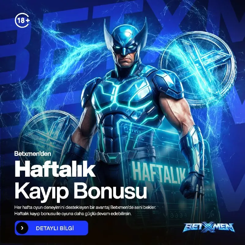 Betxmen Telegram: BETXMEN HAFTALIK KAYIP BONUSU ⚡Kayıpların Haftalık Avantaja Dönüşsün! Pazartesi…