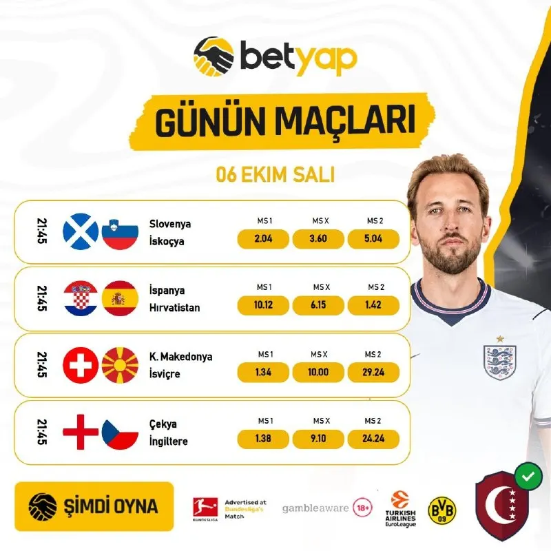 Betyap Telegram: 🎯 ULUSLAR LİGİ HEYECANI HIZ KESMEDEN DEVAM EDİYOR! BETYAP'TA HEMEN YERİNİ AL! 🔥…
