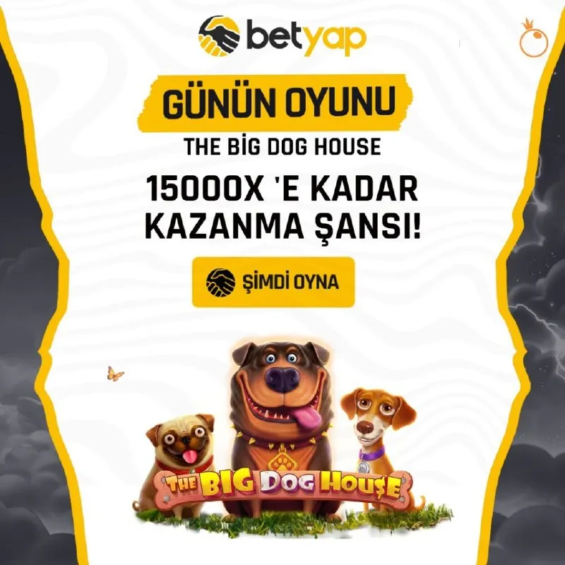 Betyap Telegram: 🐶 BETYAP'TA GECENİN KAZANDIRAN OYUNU: The Big Dog House! ⚡️ Eğlence ve büyük…