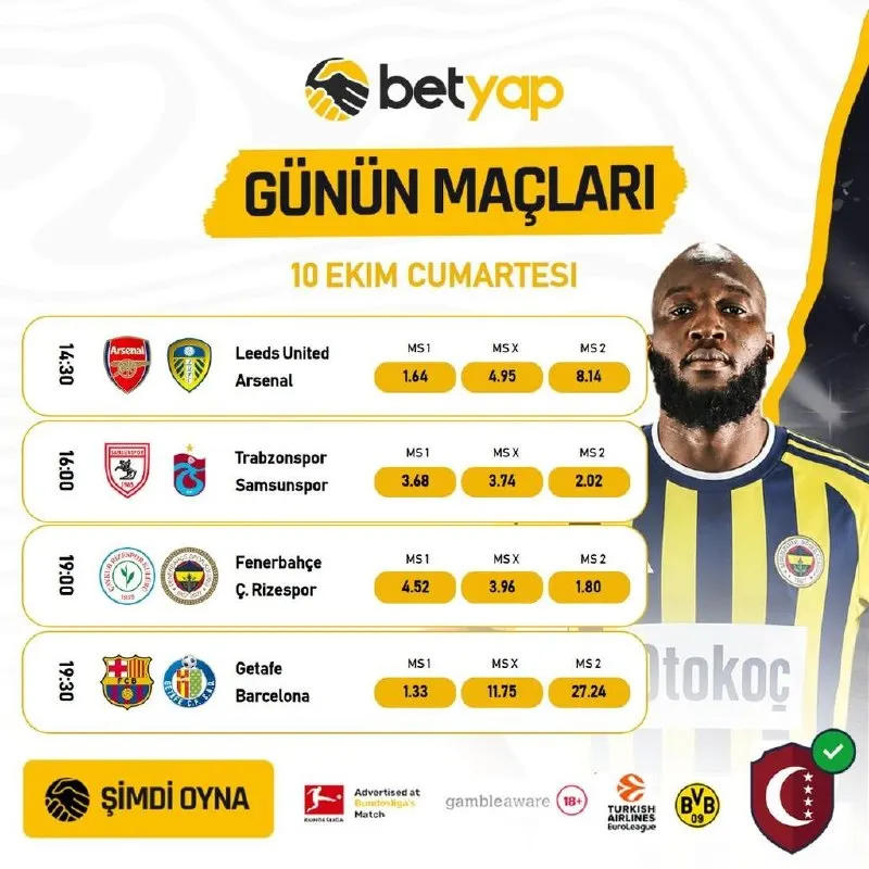 Betyap Telegram: 🌟 NEFES KESEN CUMARTESİ BÜLTENİ BETYAP'TA BAŞLIYOR! HEMEN YERİNİ AL!🌟 📅 10 EKİM…