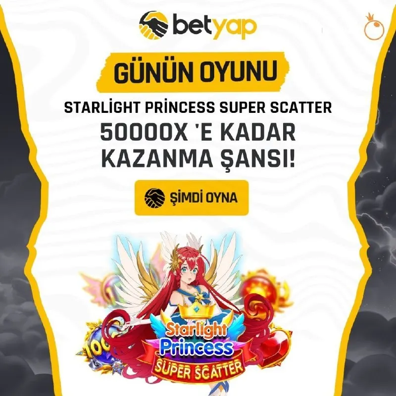 Betyap Telegram: 👑 BETYAP'TA GECENİN ŞANSLI OYUNU: Starlight Princess Super Scatter! ✨ 🌟…