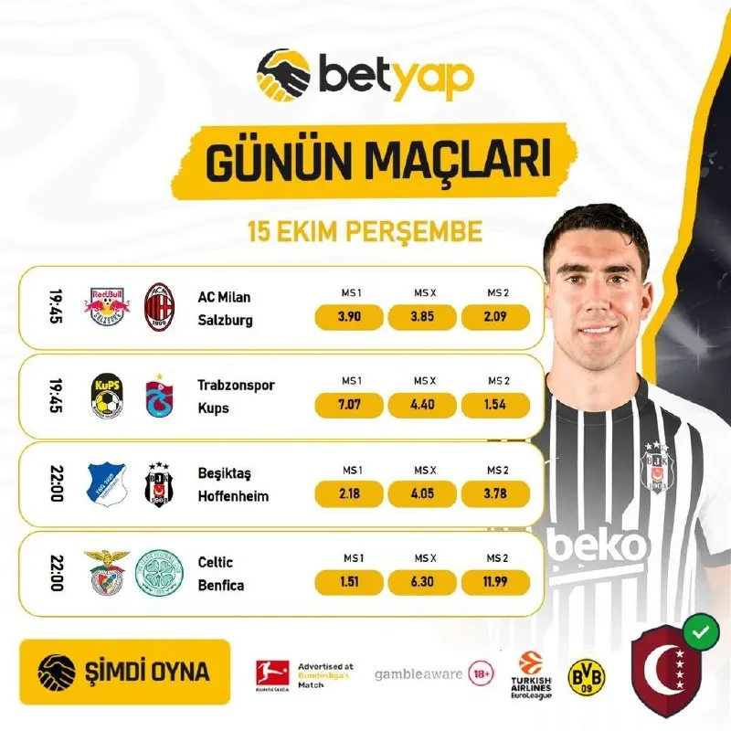 Betyap Telegram: 🌟 NEFES KESEN PERŞEMBE BÜLTENİ BETYAP'TA BAŞLIYOR! HEMEN YERİNİ AL!🌟 📅 15 EKİM…