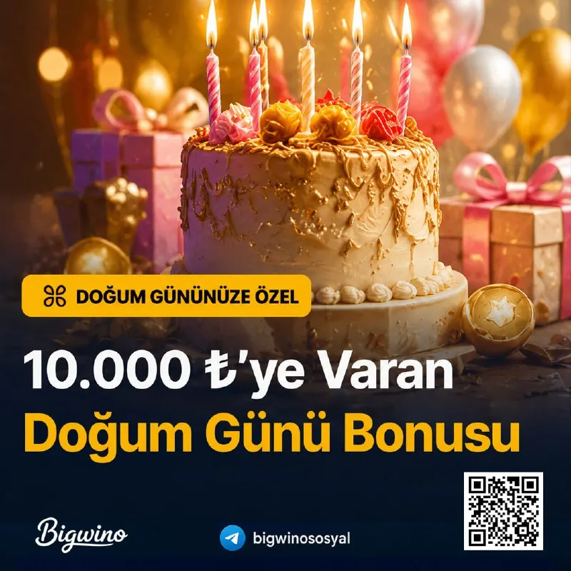 Bigwino Telegram: 🎂 Mumları üflediğiniz an, Bigwino'da dileğiniz gerçekleşiyor! 💰 VIP…