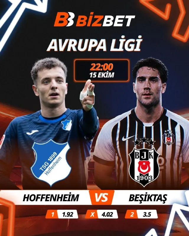 Bizbet Telegram: ⚽️ Avrupa Ligi’nde Heyecan Gecesi: Beşiktaş, Hoffenheim Deplasmanında! ⚽️…