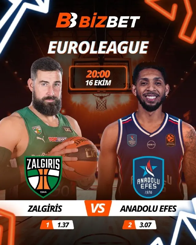 Bizbet Telegram: 🧡 EuroLeague’de bu gece: Beş maç, beş ayrı mücadele! ⏰ 20:00 | Beşiktaş ⚔️…