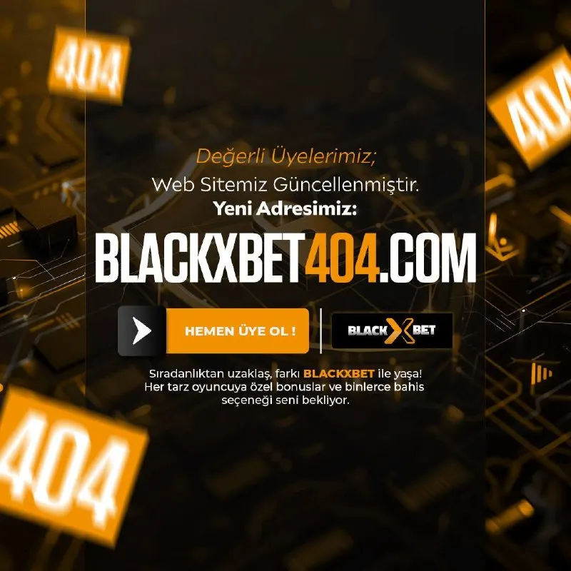BlackXBet Telegram: Değerli Üyelerimiz Domain Adresimiz Değişmiştir!🚨 Kaldığınız Yerden Kazanmaya…