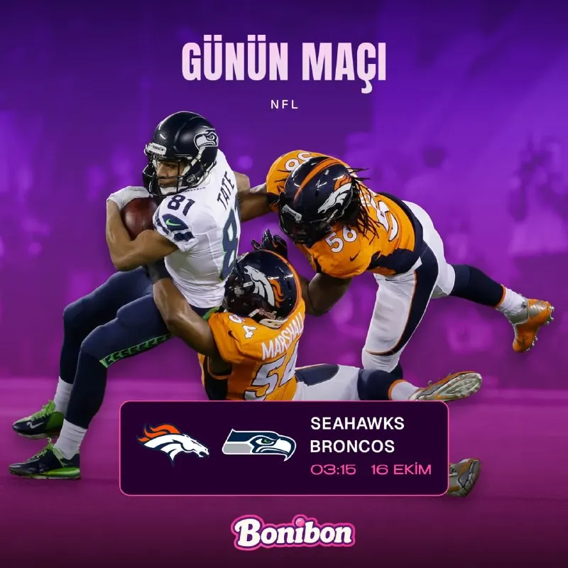 Bonibon Bahis Telegram: ⭐️ BONİBON’DA GÜNÜN MAÇI! Touchdown Zamanı! Seattle Seahawks – Denver Broncos 🏆…
