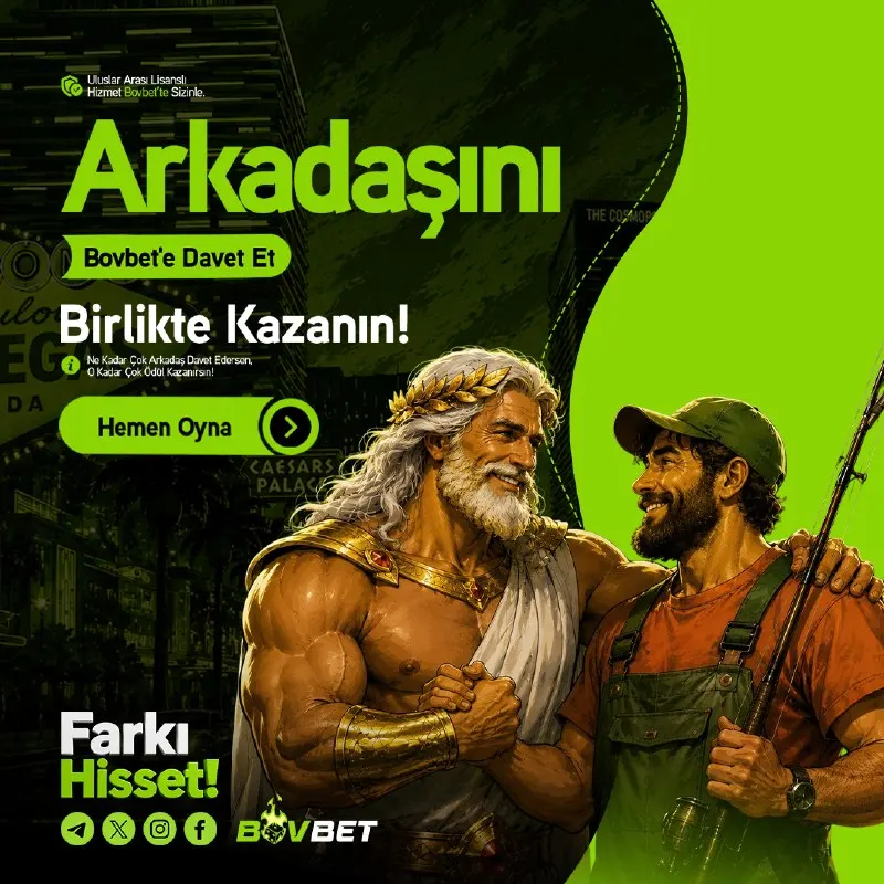 Bovbet Telegram: 👥🔥 ARKADAŞINI BOVBET’E DAVET ET, BİRLİKTE KAZANIN! 🎁💥 🥳 Ne kadar çok arkadaş, o…