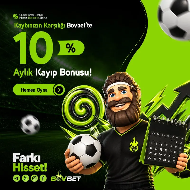 Bovbet Telegram: 💚 KAYBINIZIN KARŞILIĞI BOVBET'TE! ⚽️📉 Bovbet ile her zaman kazançlısın! Ay…