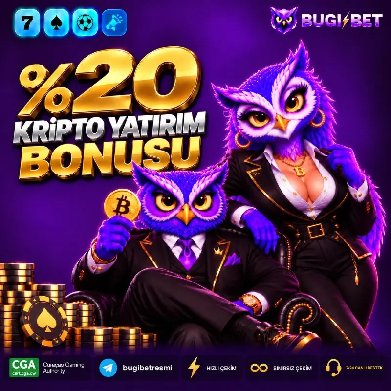 Bugibet Telegram: 💸 KRİPTO YATIRIMA %20 BONUS FIRSATI! ⚡️ 💰 Minimum 1.000₺ Kripto yatırımına %20…