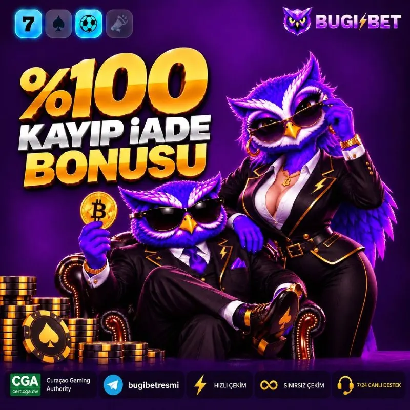 Bugibet Telegram: ✅ %100 KAYIP İADE BONUSU! 🎁 İlk yatırımında 1.000₺ – 5.000₺ arası kaybına %100…