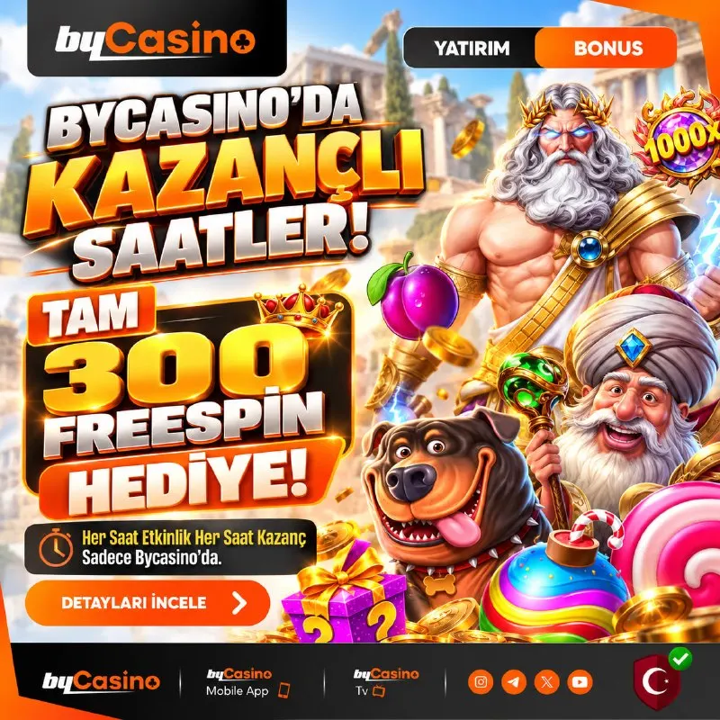 Bycasino Telegram: 🎉 Bycasino'da Happy Hours Saatleri! 🔓 KOD : HAPPYHOUR ⏰ Her gün 06:00 - 12:00…