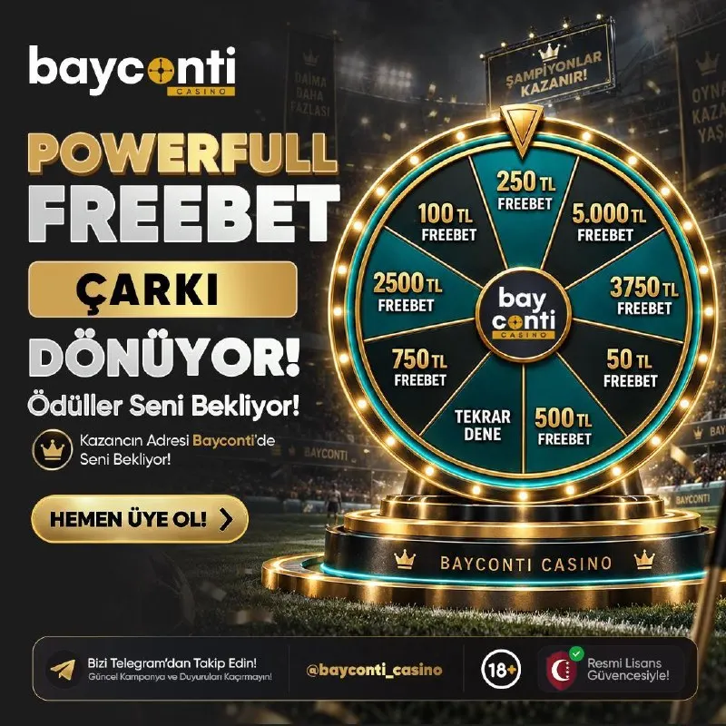 Byconti Casino Telegram: POWERFULL ÇARK ✔️ Heyecanın, fırsatların ve sürpriz ödüllerin adresi…