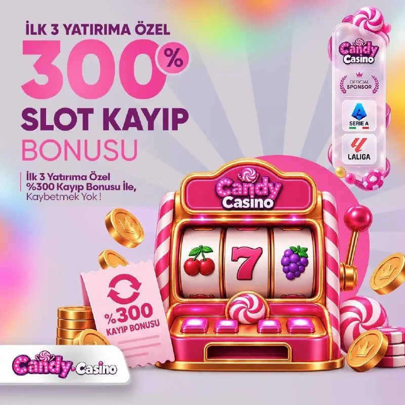 Candy Casino Telegram: 🍭 Büyük fırsatlar Candy Casino'da! 🎁 İlk 3 yatırıma özel %300 Kayıp Bonusu seni…